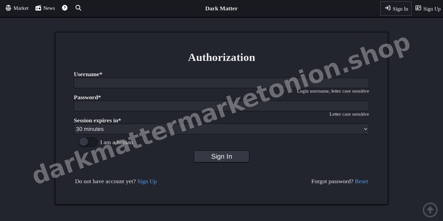 User Login Interface